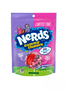 Nerds Grapes Strawberry Gummy Clusters 8oz