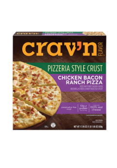 Crav'n Flavor Chicken Bacon Ranch Pizzeria Style Crust Pizza 17.95oz