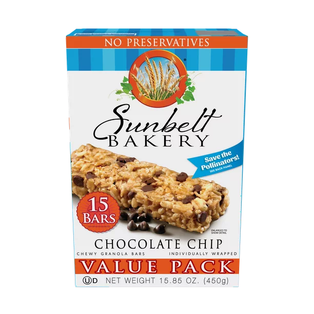 Sunbelt Choc Chip Chewy Granola Bars 15ct