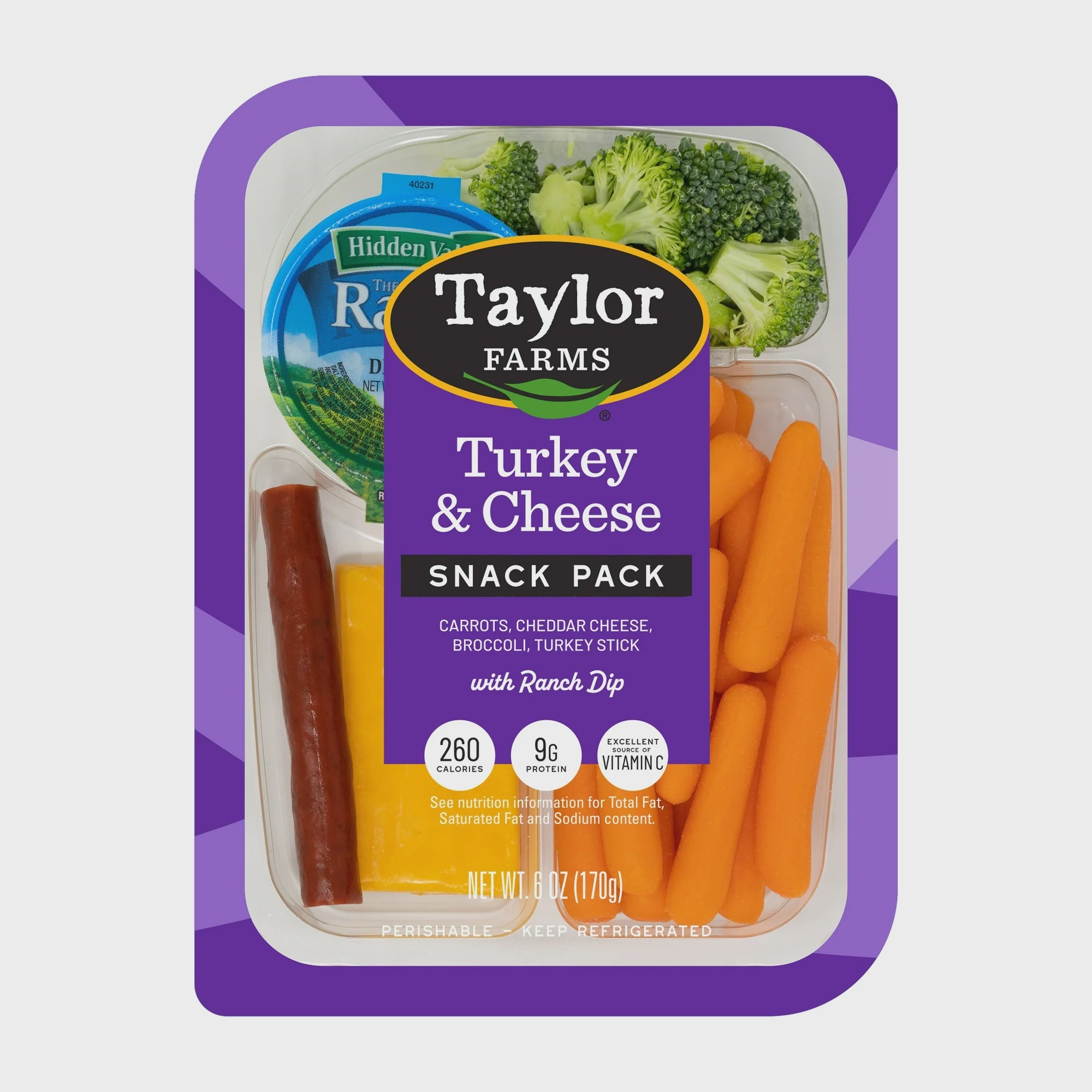 Taylor Farms Turkey & Cheese Snack Pack 7oz