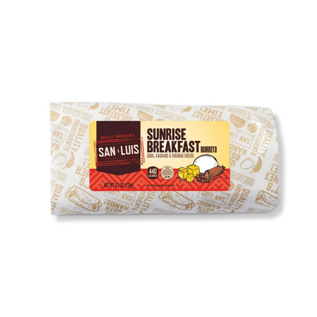 San Luis Sunrise Breakfast Burrito w/ Egg, Sausage & Cheese 6.2oz