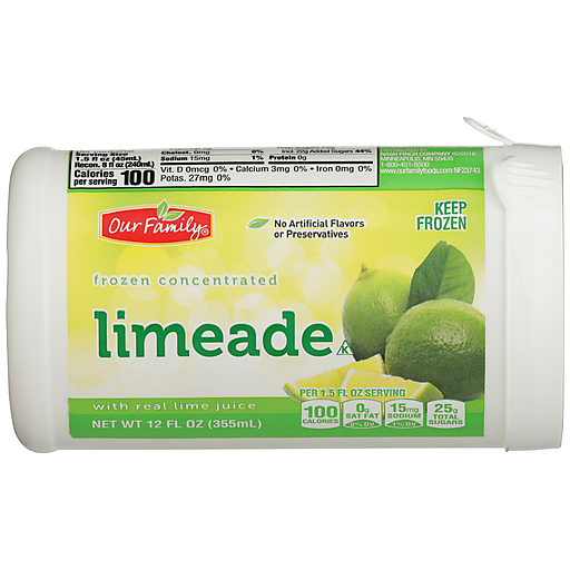 Our Family Frozen Concentrate Limeade 12oz