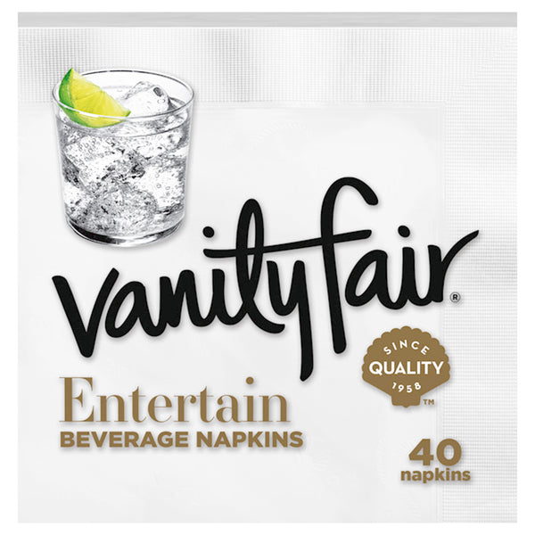 Vanity Fair Beverage Napkins 40ct