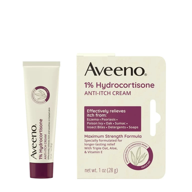 Aveeno 1% Hydrocortisone Anti-Itch Cream 1oz