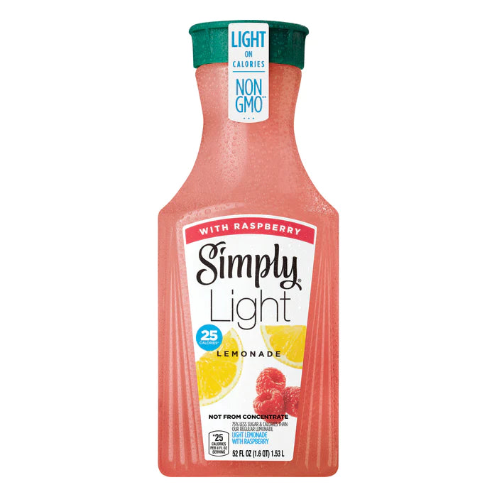 Simply Light Raspberry Lemonade Juice 52 oz