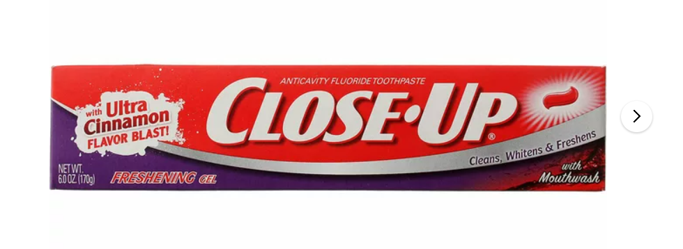 Close Up Cinnamon Freshening Gel Toothpaste 6 oz