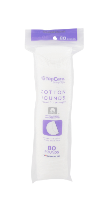 Topcare Cotton Rounds 80ct