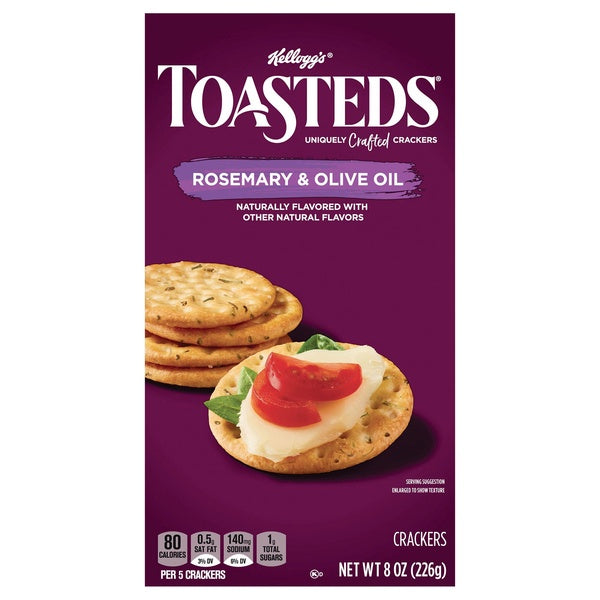 Kellogg's Toasteds Rosemary & Olive Oil Crackers 8oz