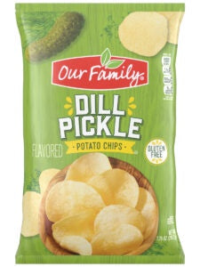 Our Family Dill Pickle Potato Chips 7.5oz