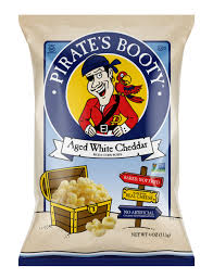 Pirate's Booty Aged White Cheddar Rice & Corn Puffs 4oz