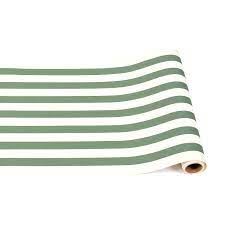 Hester & Cook Dark Green Classic Stripe Runner 20in x 25ft