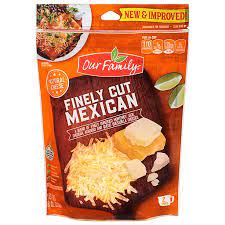 Our Family Finely Cut Shredded Mexican Cheese 32oz