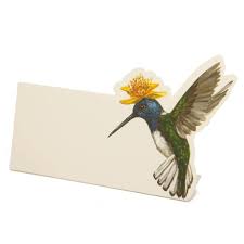 Hester & Cook Hummingbird Place Cards 12ct