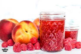 Fresh Peach Raspberry Jam