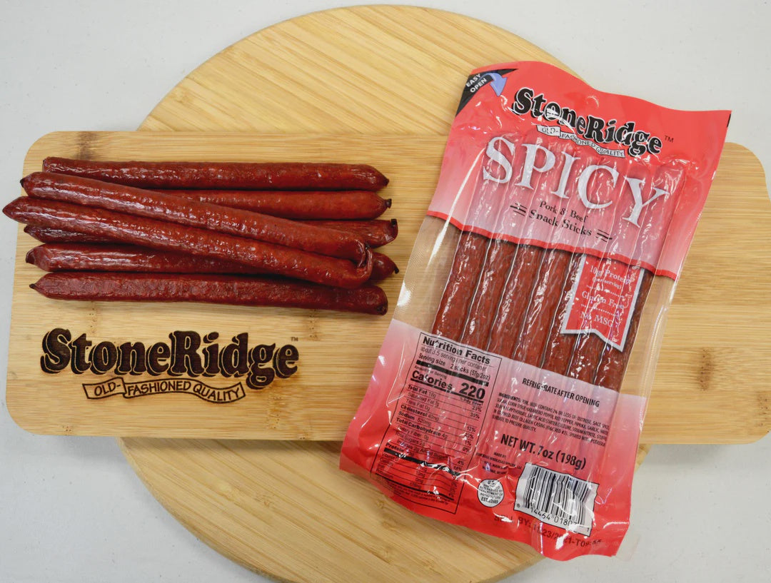 Stone Ridge Spicy Pork & Beef Snack Sticks 7oz