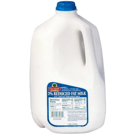 Our Family 2% Milk gallon