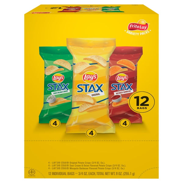 Lay's Stax Multi pack .75oz x 12