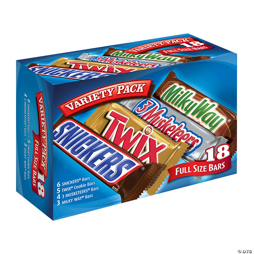 Mars Variety Pack Chocolate Bars 18ct