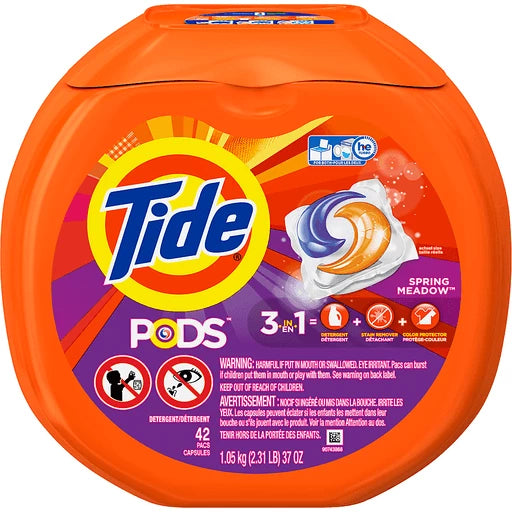 Tide Pods HE Coldwater Clean Spring Meadow Laundry Pods 42ct