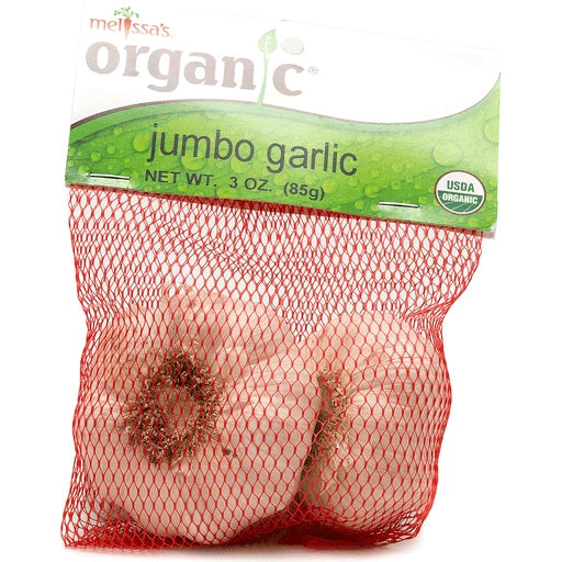 Melissa's Organic Jumbo Garlic  3oz