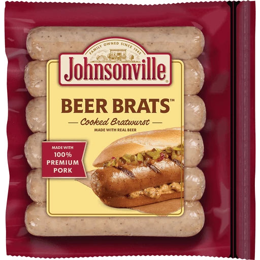 Johnsonville Beer Brats 14oz