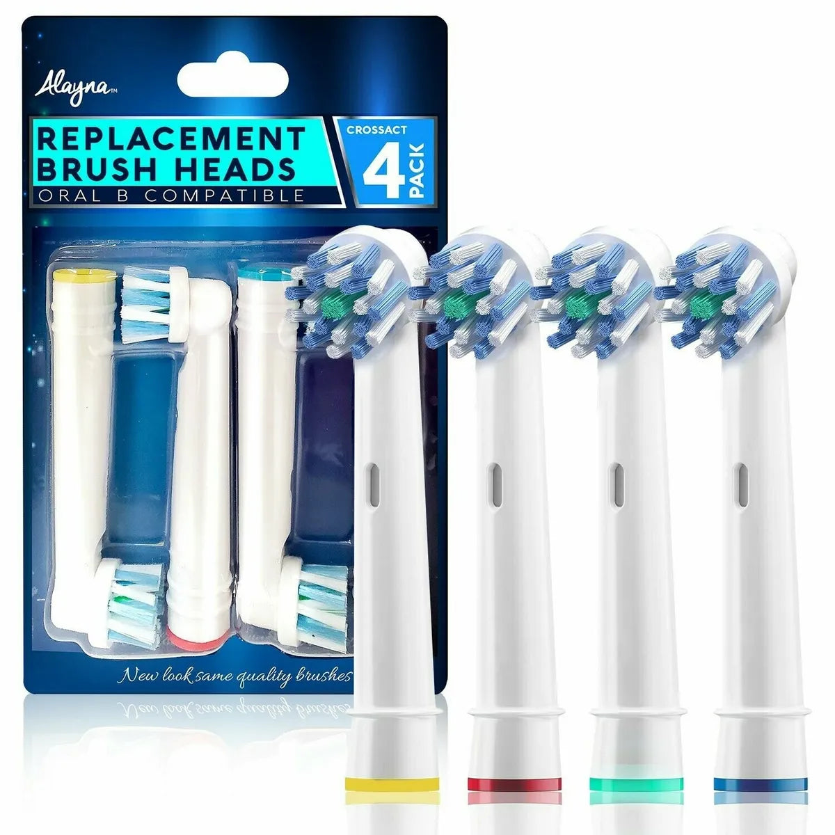 Alayna Replacement Toothbrush Heads Oral B 4 pack