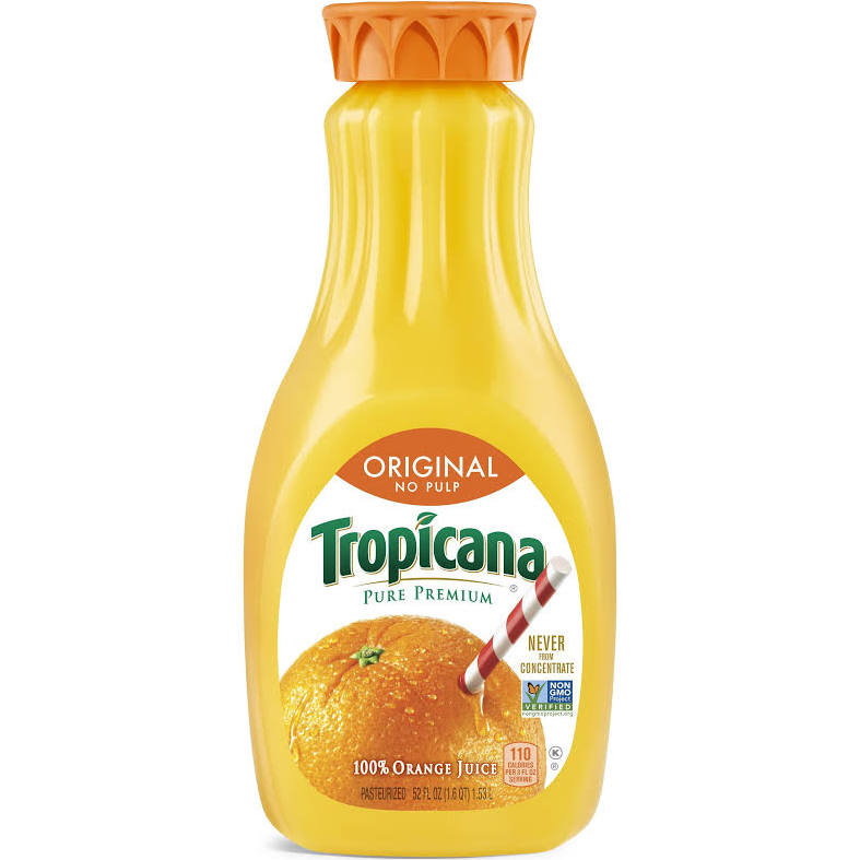 Tropicana Original No Pulp Orange Juice 52fl oz