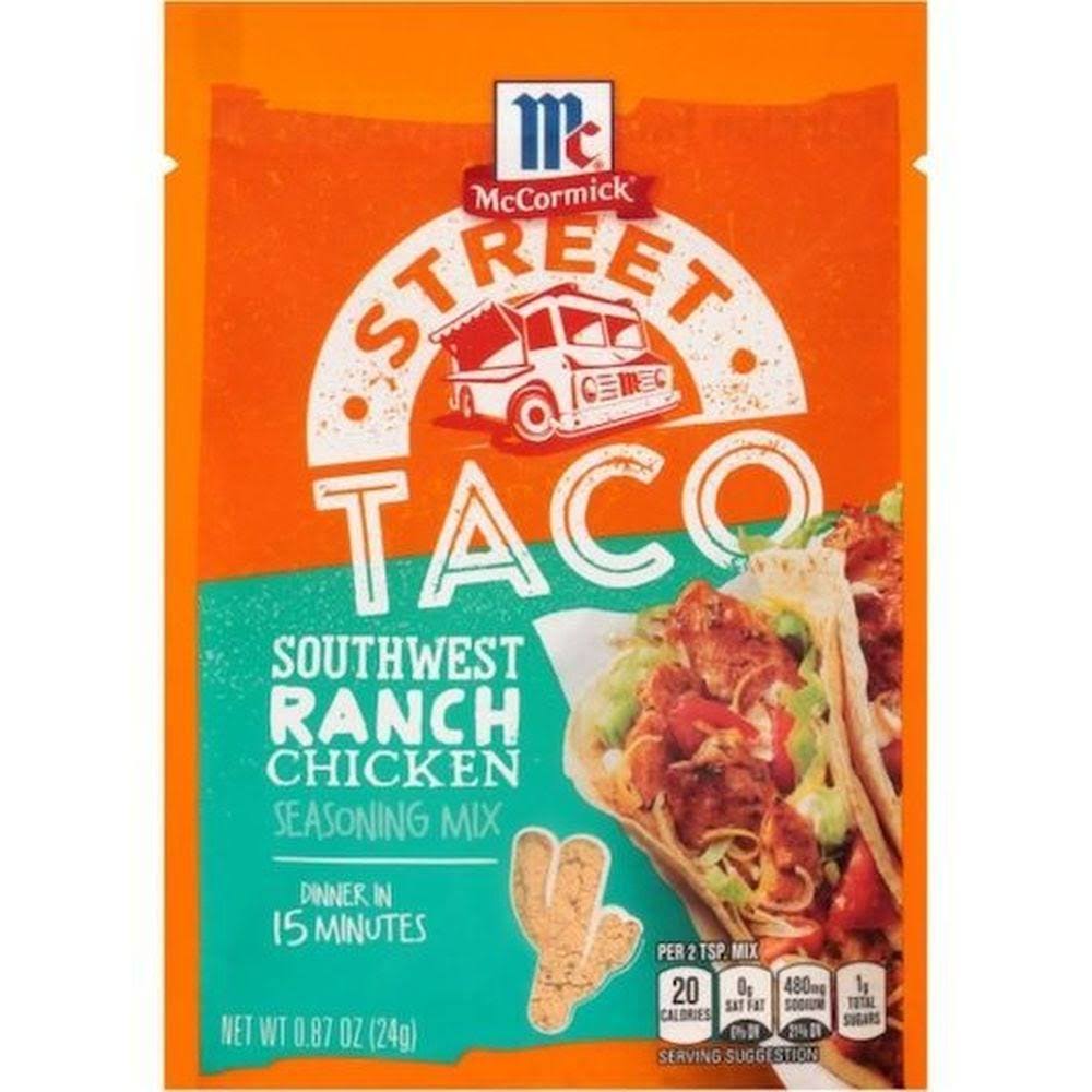 McCormick Street Taco Southwest Ranch Chicken Seasoning Mix 0.87oz