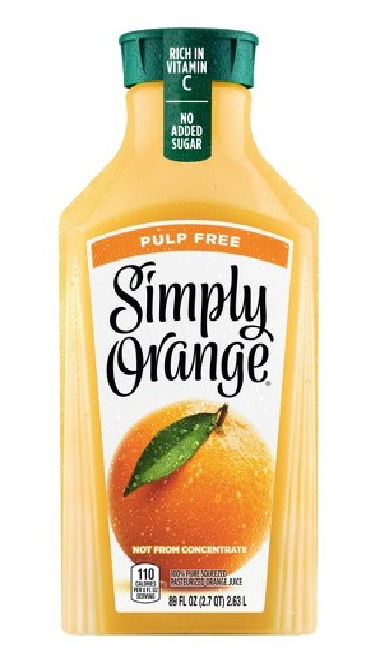 Simply Orange Juice - Pulp Free 89oz