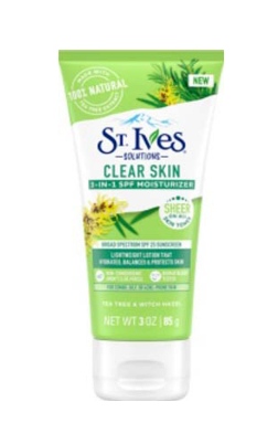 *St Ives SPF 25 Tea Tree Moisturizer 3oz