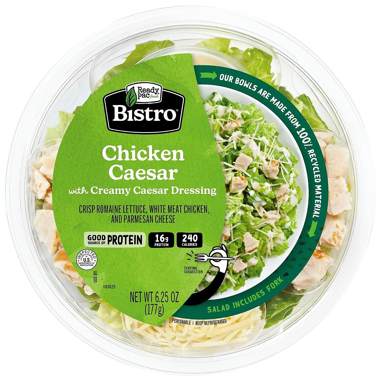 Bistro Bowl Chicken Caesar Salad 6.25oz