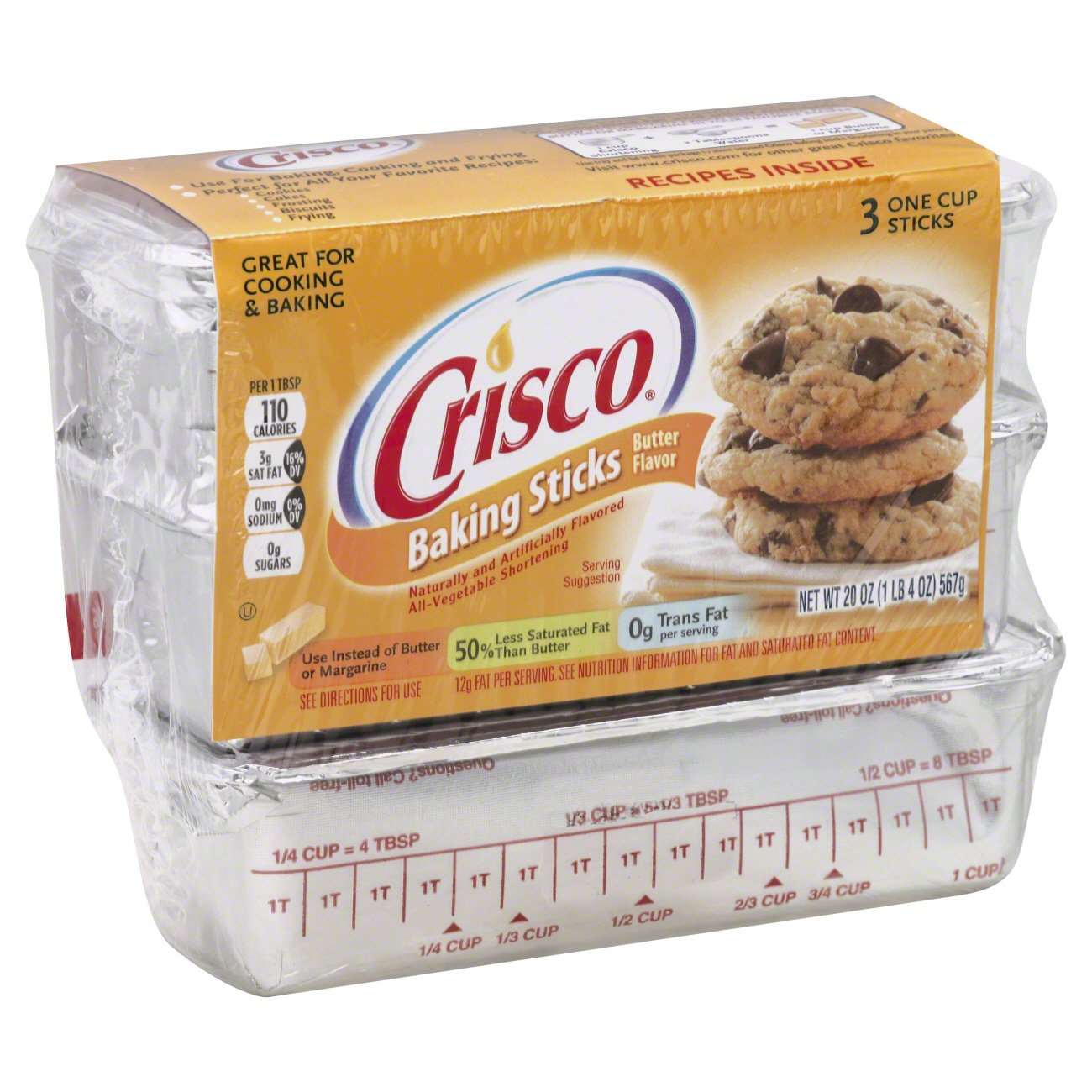 Crisco Butter Shortening Sticks 3ct 20oz