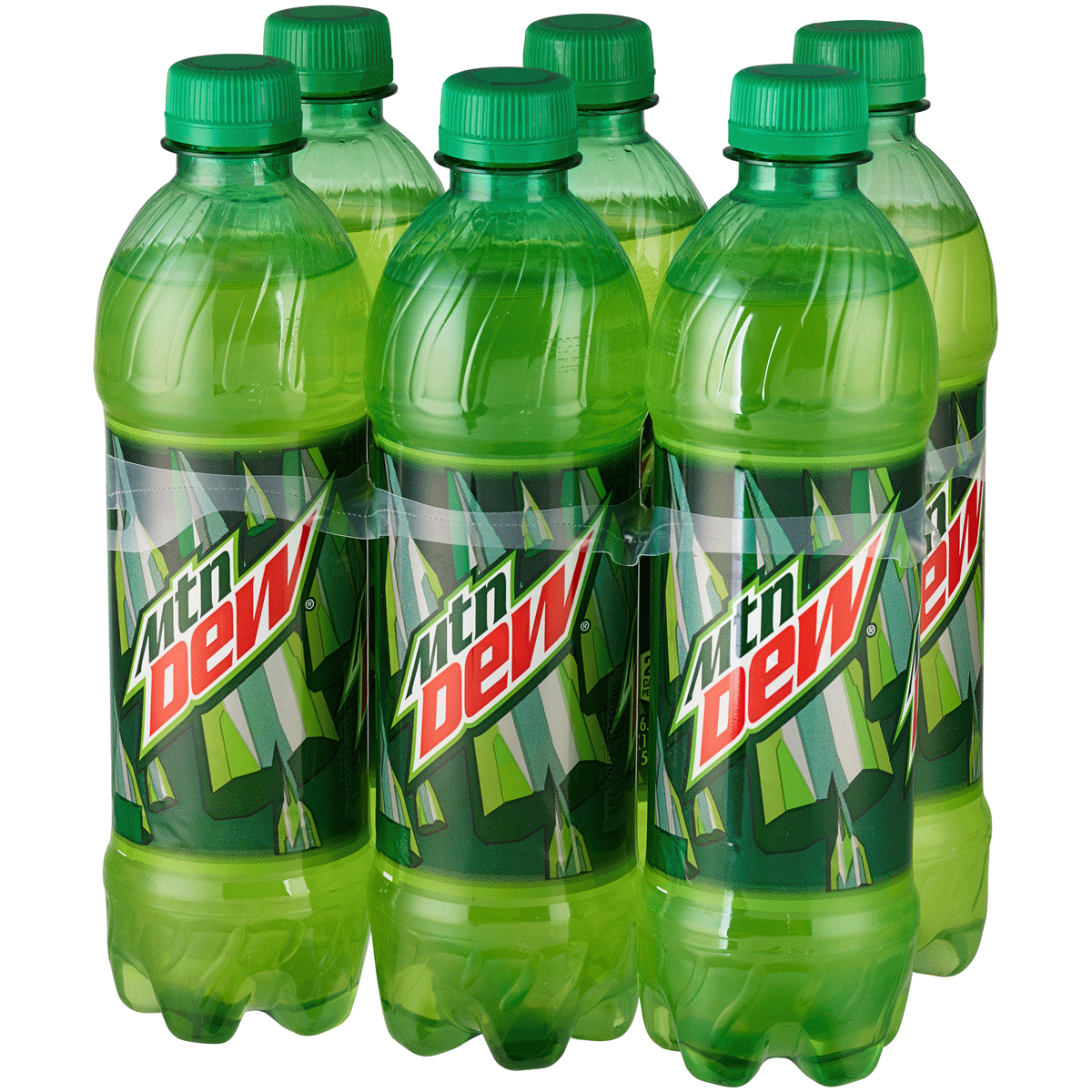 Mountain Dew Bottles 16.9 oz x6