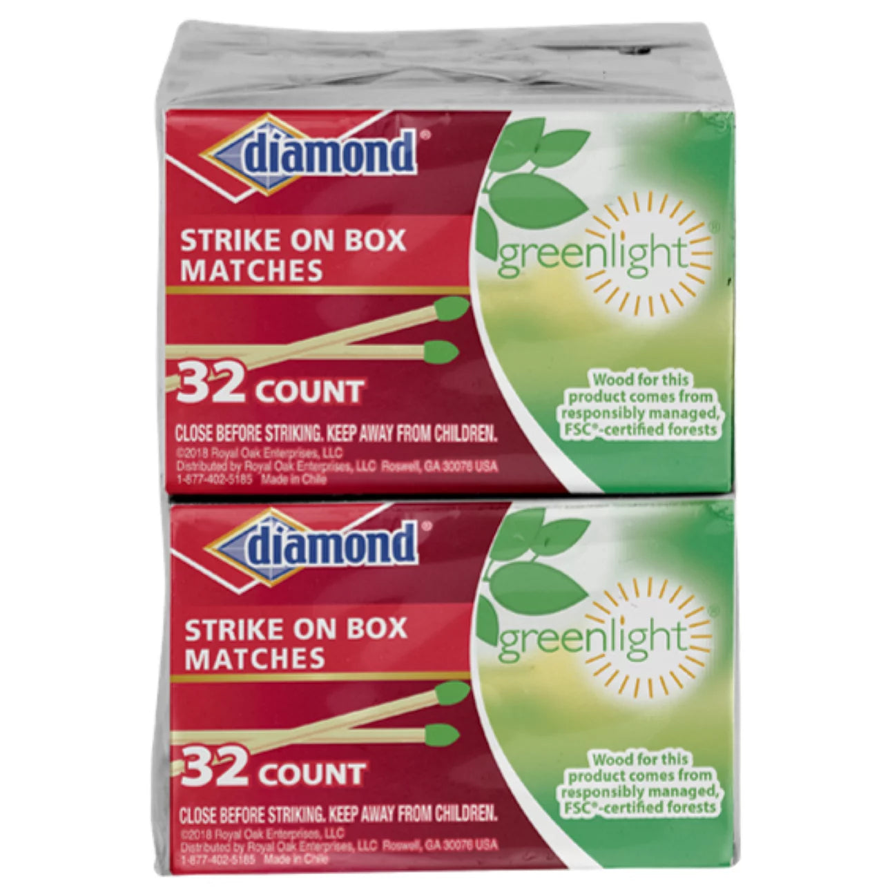 Diamond Strike Anywhere Matches 32ct x 10