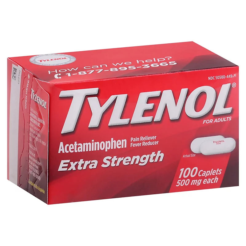 Tylenol Extra Strength 500mg Caplets 100 ct