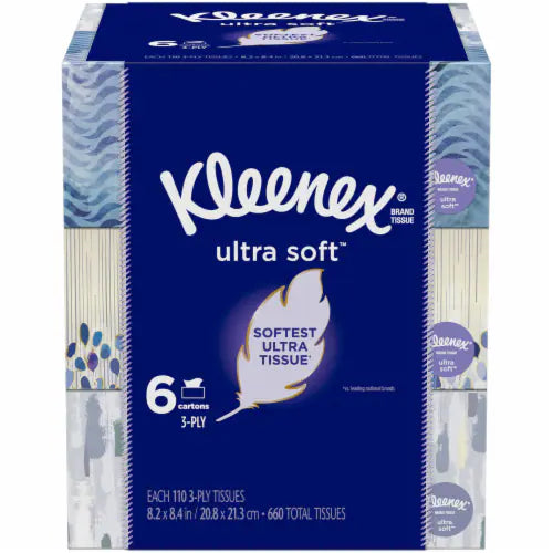 Kleenex 3 Ply Ultra Soft 6 pack x 60ct