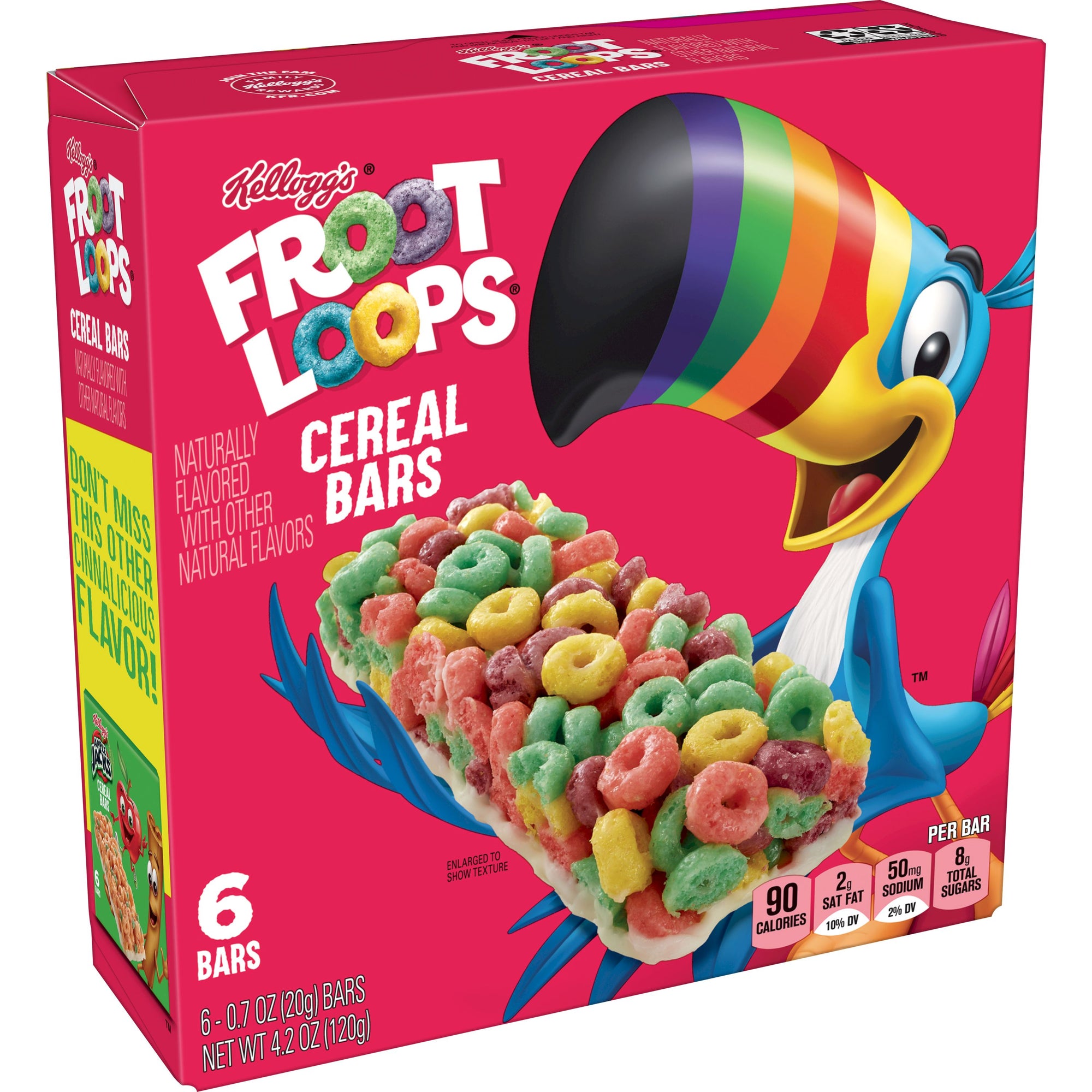 Fruit Loops Cereal Bars 6ct