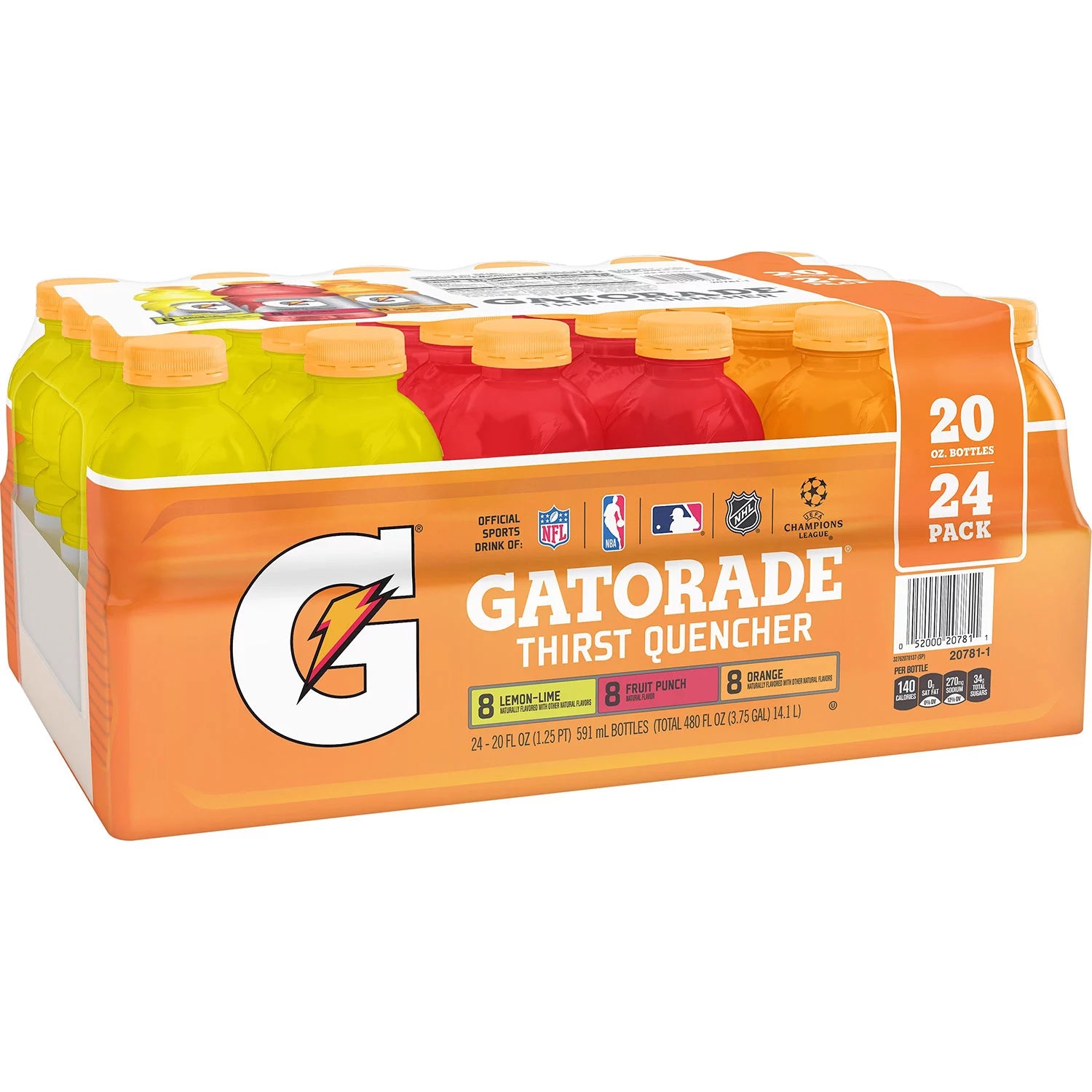 Gatorade Thirst Quencher Sport Variety Pack 20Fl oz x 24