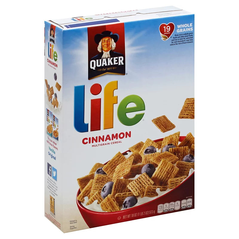 Quaker Life Cinnamon Cereal 13oz