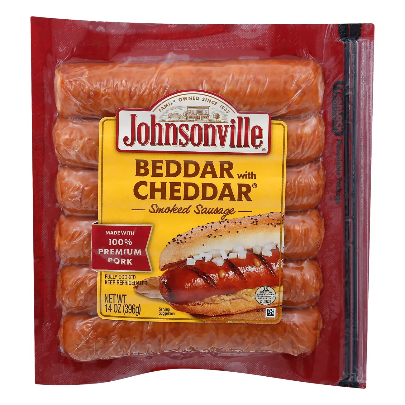 Johnsonville Better with Cheddar Smoked Sausage 14oz