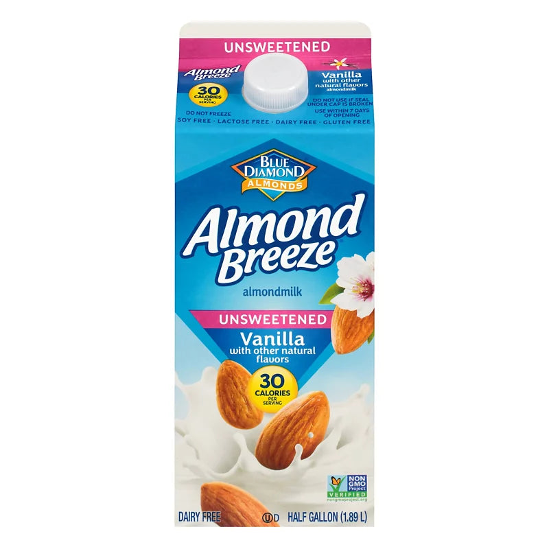 Almond Breeze Unsweetened Vanilla Almond Milk 64fl oz