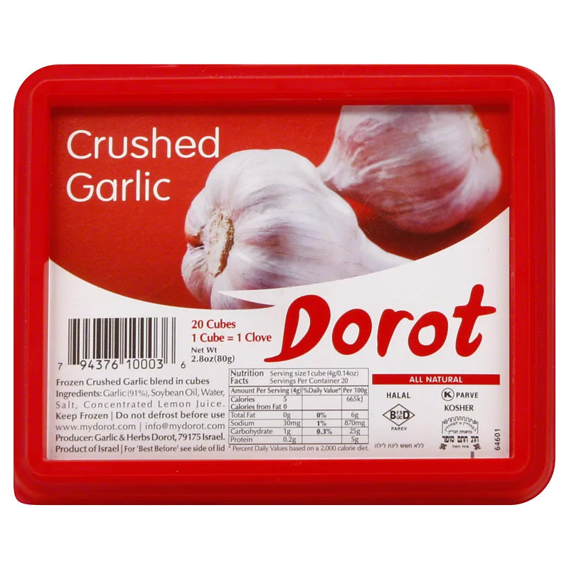 Dorot Gardens Crushed Garlic Cubes 20ct