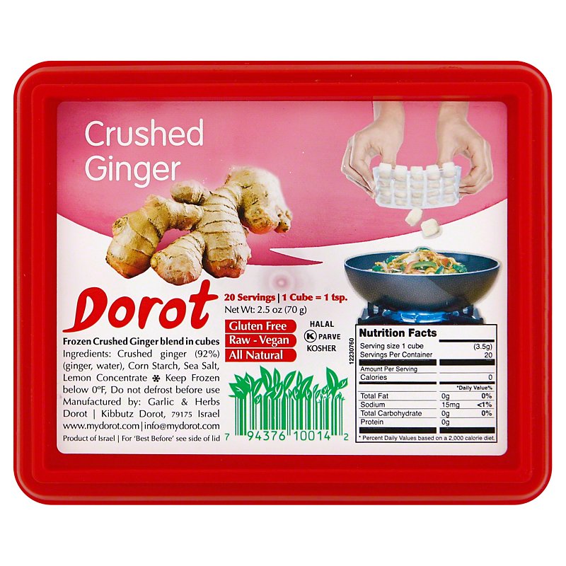 Dorot Gardens Crushed Ginger Cubes 20ct