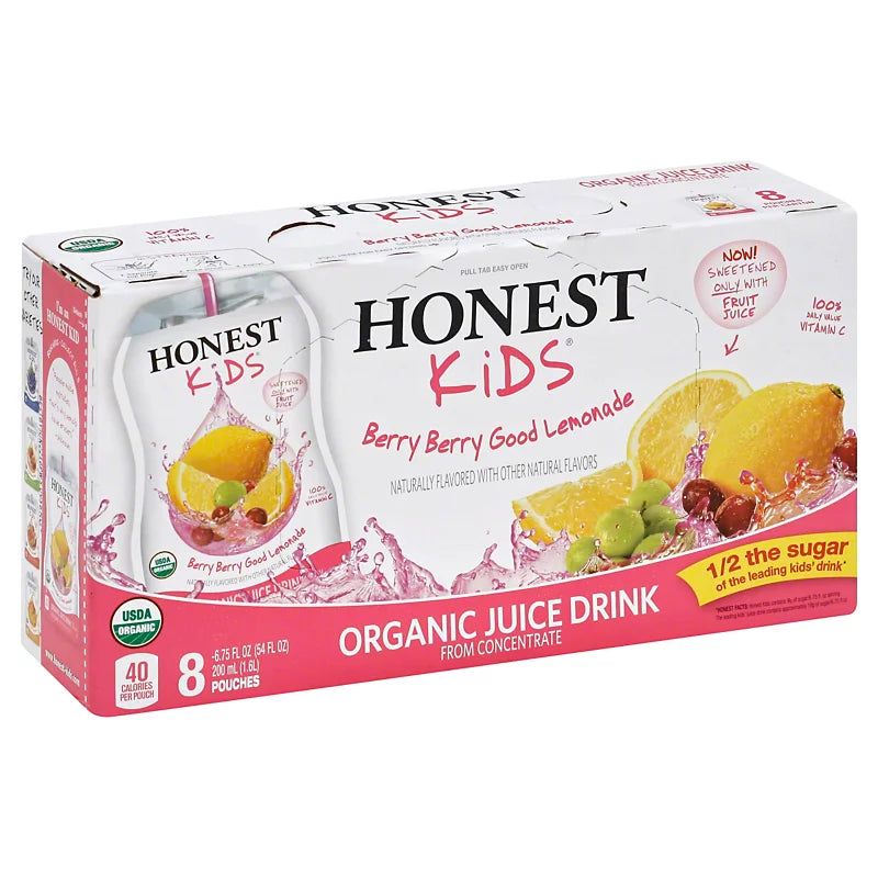 Honest Kids Berry Berry Good Lemonade Juice Drink 8 pk