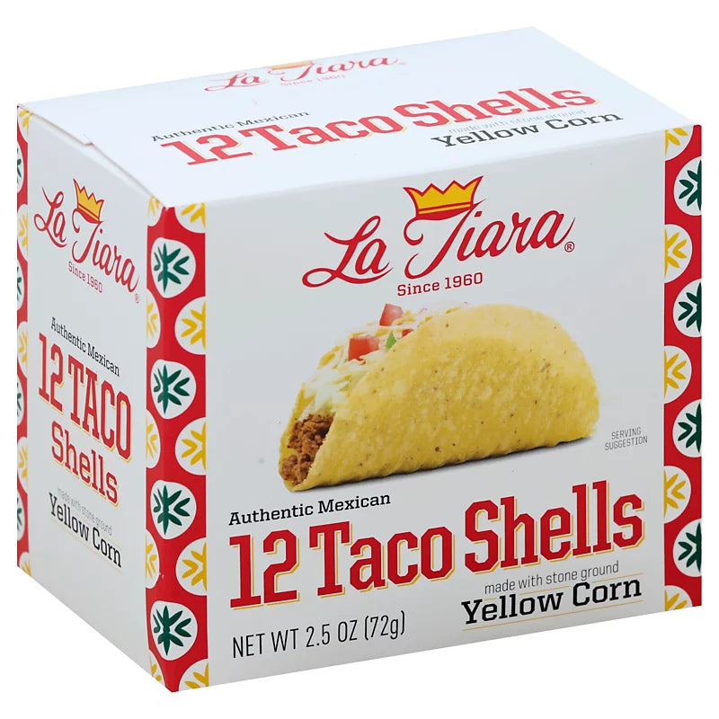 La Tiara Yellow Corn Taco Shells 12 ct