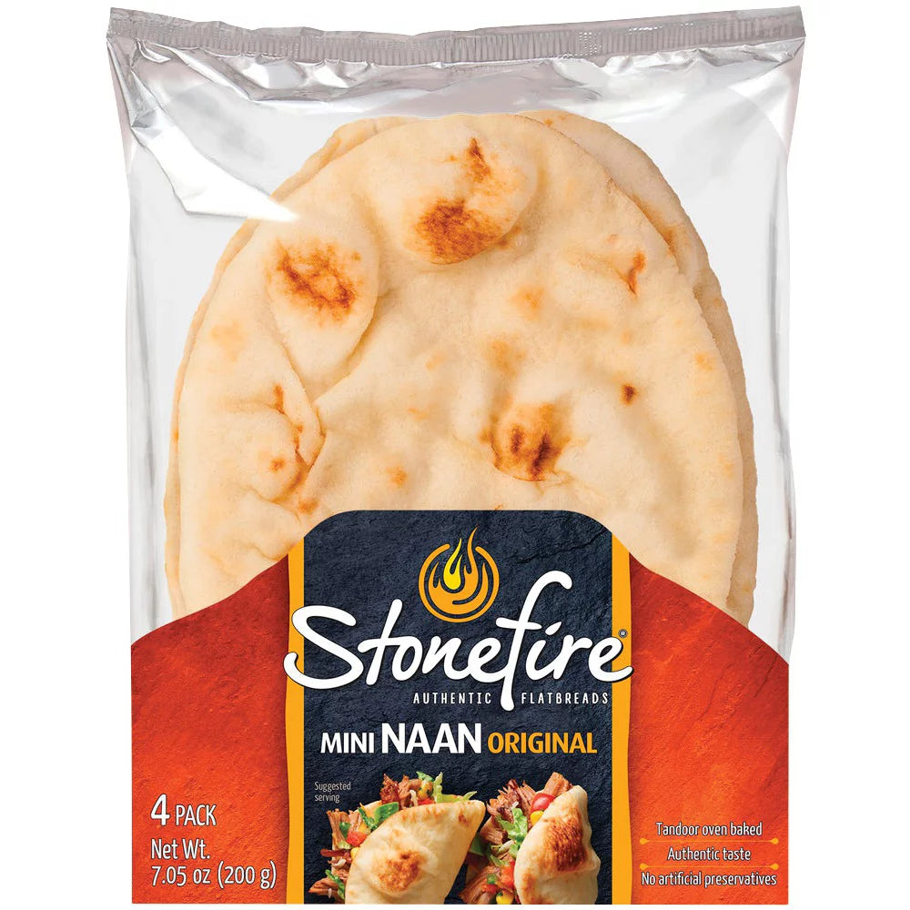 Stonefire Mini Naan Original Flatbread 4ct