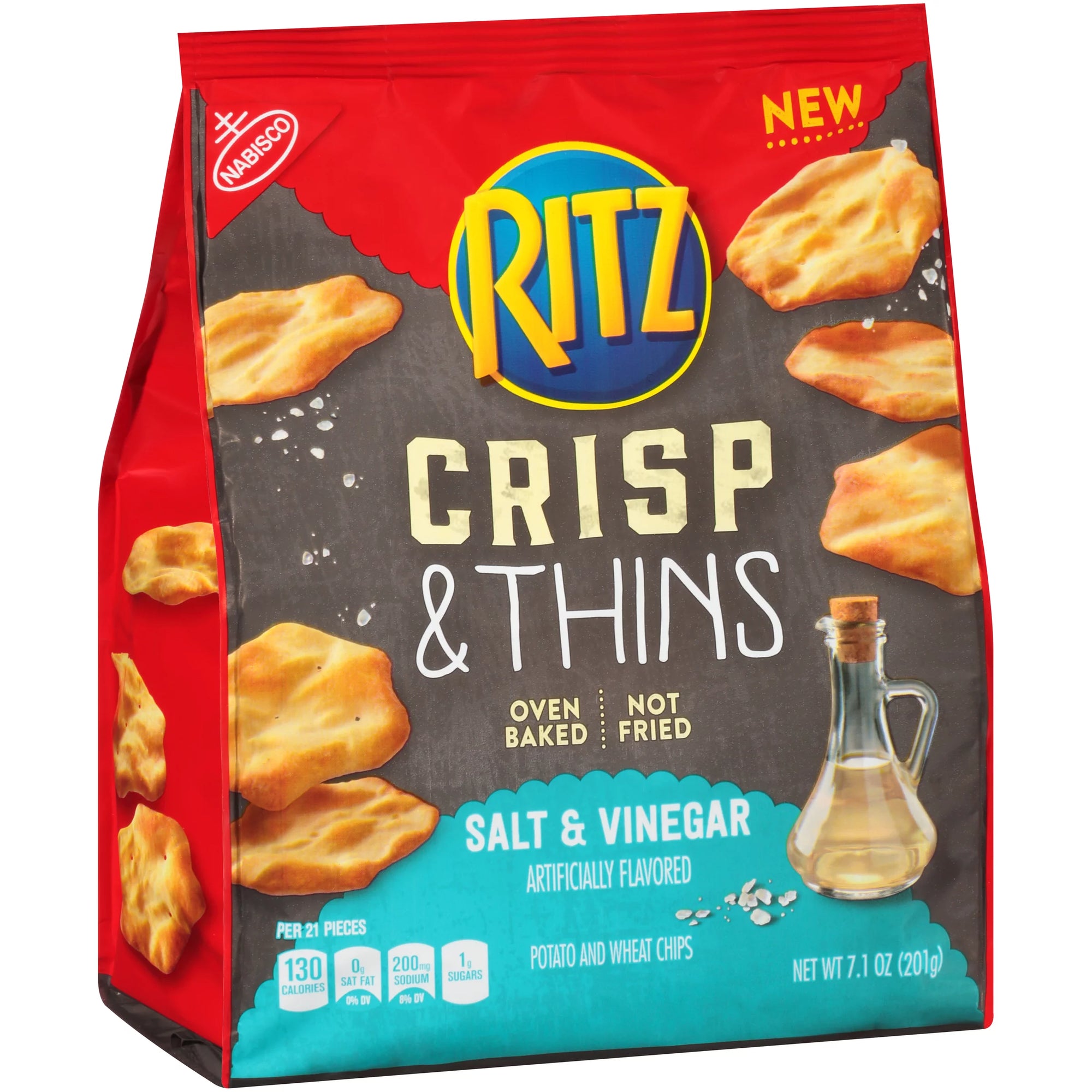 Nabisco Ritz Salt & Vinegar Crisp & Thins Chips 7.1oz