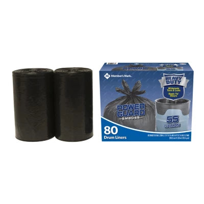 Member's Mark Power Guard 55 Gallon Drum Liners 80ct