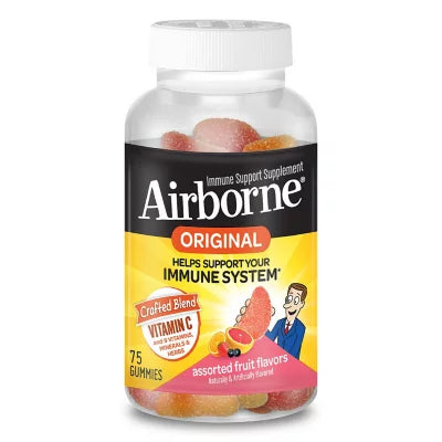 Airborne Original Assorted Fruit Flavors Immune Supplements 75ct