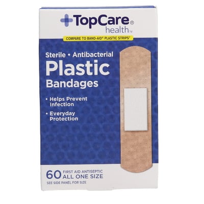 Top Care Plastic Bandages 60ct